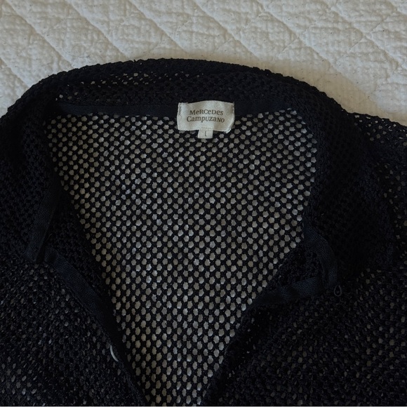 Mercedes Campuzano Black Mesh Shirt - Picture 3 of 5